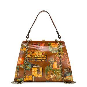 Patricia Nash Vintage Travel Bonifati Frame Bag / Crossbody--FREE SHIPPING
